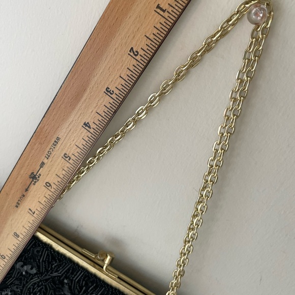 Beaded Hand Purse | Handmade | Gold Chain - Picture 15 of 16